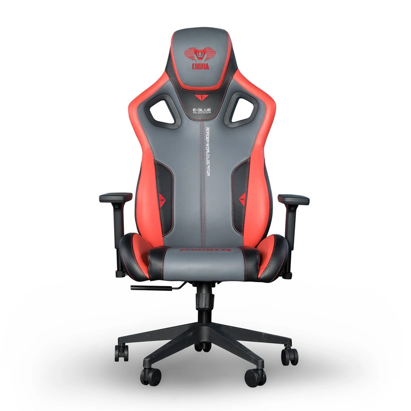 E-Blue EEC312 Cobra Gaming Chair - Black/Grey/Red - كرسي